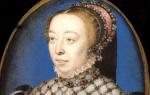 Gospodarice starih časov.  Catherine de Medici.  Portret črne kraljice Katarine de Medici